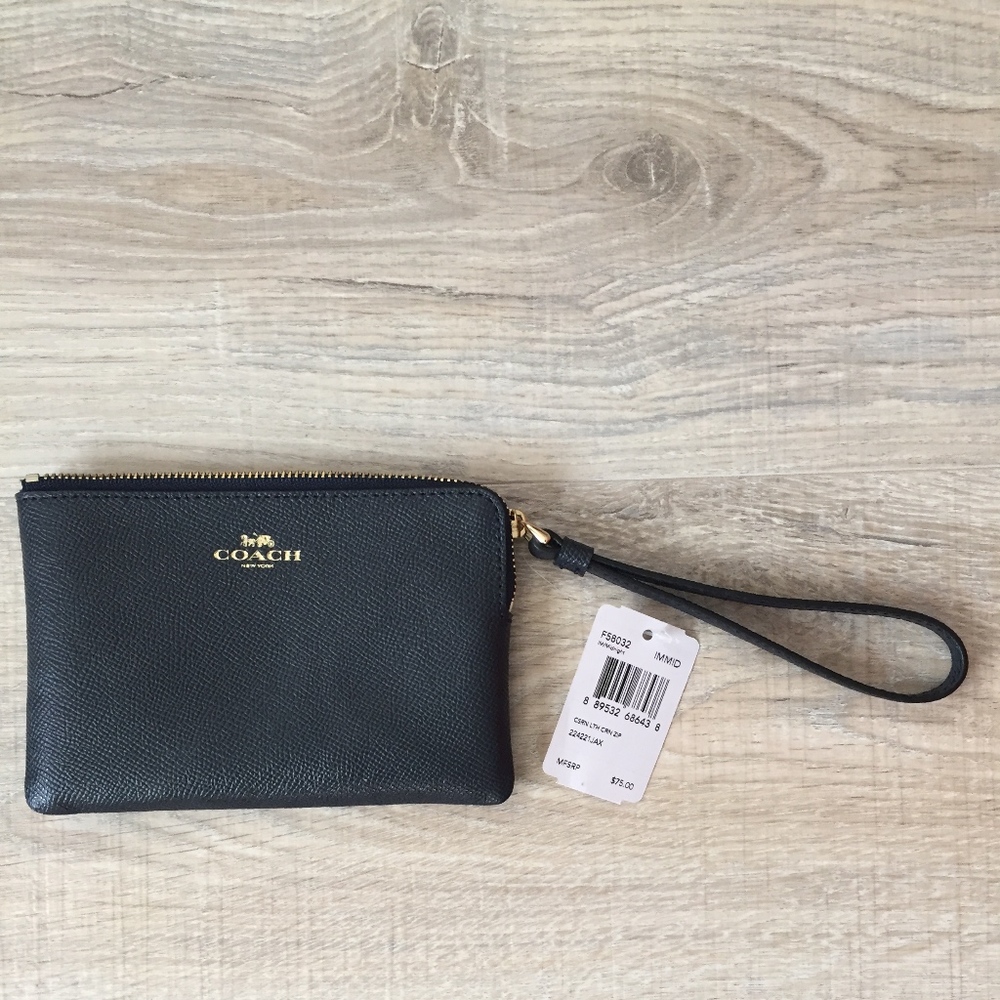 COACH NAVY WRISTLET